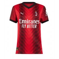 Camiseta AC Milan Fikayo Tomori #23 Primera Equipación Replica 2023-24 para mujer mangas cortas